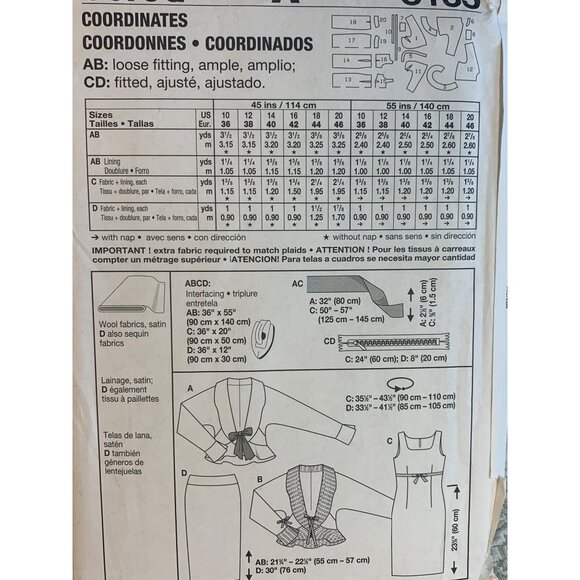 Burda Misses Dress Skirt Jacket Sewing Pattern sz 10-20 8133 - uncut - Picture 6 of 9